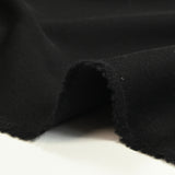 Tissu tailleur laine mélangée sergé noir charbon