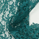 Dentelle festonnée Judith bleu canard