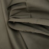 Dark taupe satin cotton elastane poplin