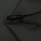 Black satin cotton poplin