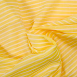 Coton fin tissé-teint rayé 6mm fond citron