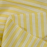Coton fin tissé-teint rayé Amandine fond jaune