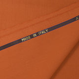 Tissu tailleur 100% laine Super 110's orange brûlé
