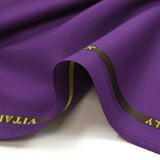 Tissu tailleur 100% laine Super 110's aubergine