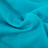 Tissu sweat minkee épais turquoise