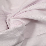 Coton tissé-teint rayé parme fond blanc