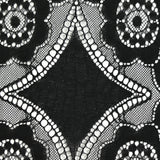 Dentelle polyester bohème noir