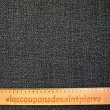 Tissu tailleur laine mélangée à carreaux gris chiné