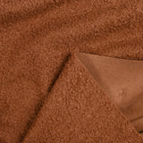 Lainage bouclette envers polaire camel