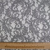Dentelle festonnée Judith gris argent