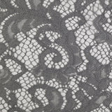 Dentelle festonnée Judith gris argent
