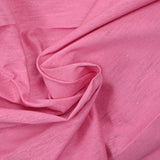Doupion de soie et coton rose