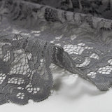 Dentelle festonnée Judith gris argent