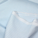 Cotton printed mini polka dots sky white background