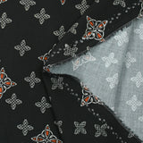 Viscose imprimée Celtique fond noir
