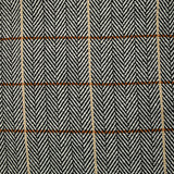 Laine mélangée thermocollée ligne marron et beige fond chevrons