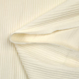 Velours de coton côtelé blanc cassé