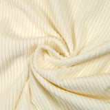 Velours de coton côtelé blanc cassé