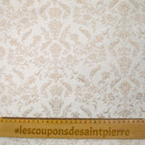 Brocart velours Amandine écru
