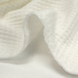 Coton nid d'abeille blanc cassé
