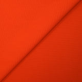 100% cotton canvas in fiery orange