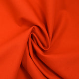 100% cotton canvas in fiery orange