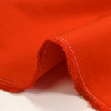 100% cotton canvas in fiery orange