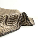 Laine mélangée chevrons beige