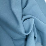 Tissu sweat minkee épais bleu jeans