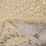 Brocart lurex lin et coton léopard doré