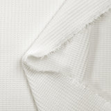 100% white honeycomb cotton jersey
