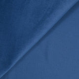 Velours côtelé Lina coton 1 mm bleu denim