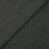 Jersey de polyviscose lourd envers gratté doux anthracite