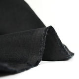 Velours côtelé Lina coton 1 mm noir