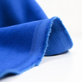 Velours côtelé Lina coton 1 mm bleu