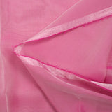 Mousseline 100% soie unie rose clair changeant fuchsia
