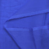 Muselina de seda 100% lisa azul eléctrico