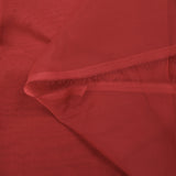 Mousseline de 100% soie unie rouge brique