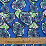 Coton imprimé ethnique Beilen fond bleu