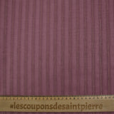 Lino algodón rayas Lurex dorado fondo rosa viejo