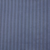 Coton lin rayé Lurex doré fond bleu barbeau