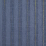 Coton lin rayé Lurex doré fond bleu barbeau