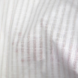 Coton lin rayé Lurex doré fond blanc