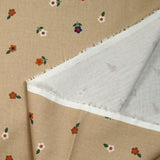 Coton imprimé les fleurs de Sophie fond beige