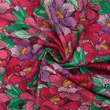Pink floral constellation print cotton