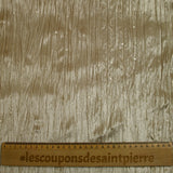 Jersey velours froissé sequins champagne