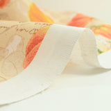 Pumpkin printed polycoton