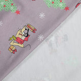 Jersey French terry Mickey fête Noël au mètre