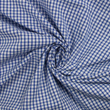 Coton Vichy 3mm bleu roi