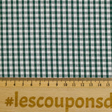 Coton Vichy 3mm vert foncé